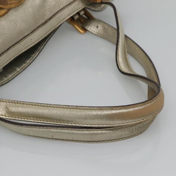 GUCCI Interlocking Tote Bag Leather Gold - Picture 7 of 16